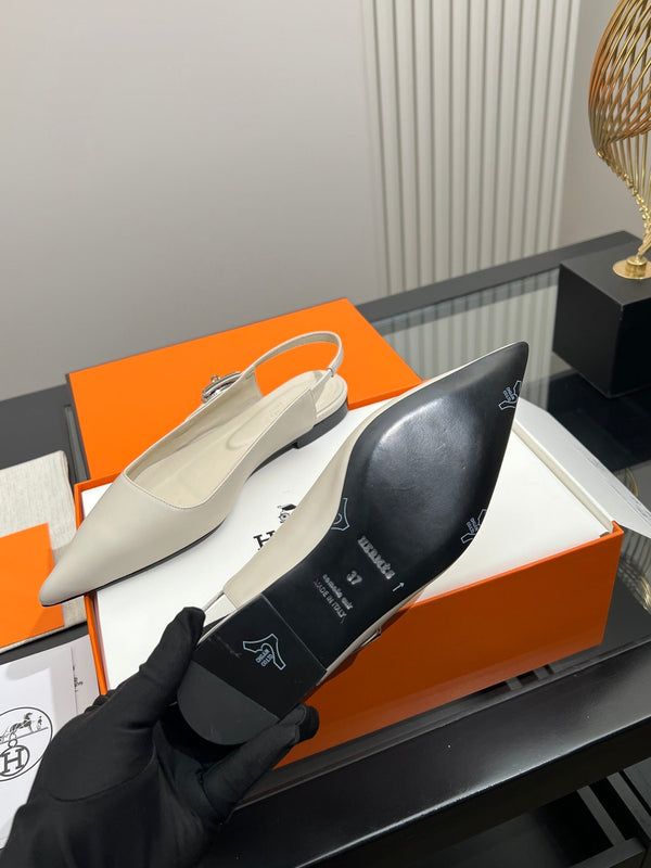 HM 26s Nicoletta Slingback Flats Leather 149098