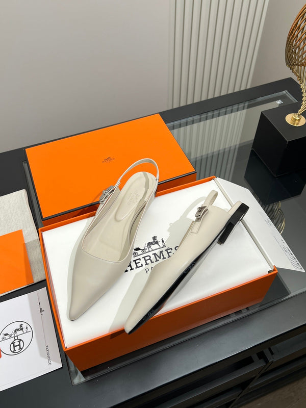HM 26s Nicoletta Slingback Flats Leather 149098