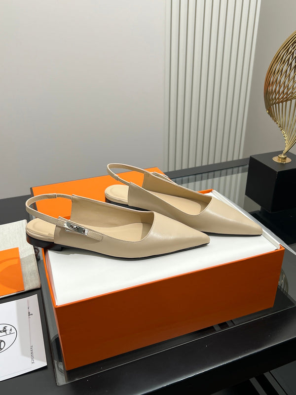HM 26s Nicoletta Slingback Flats Leather 149098