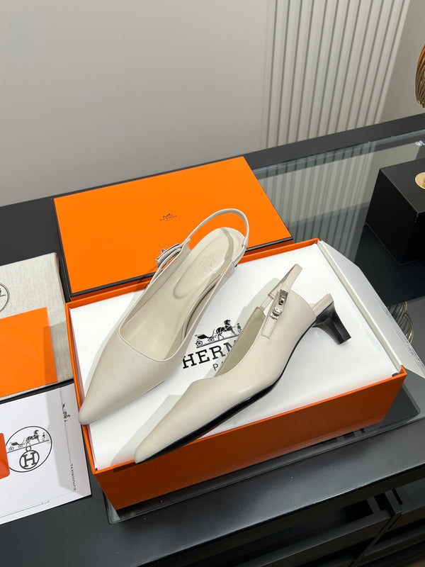 HM 26s Nicoletta Slingbacks Pum 4cm Leather 149127