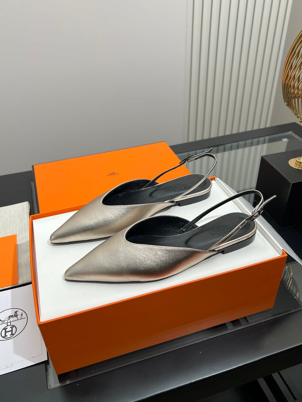 HM 26S Nicoletta Slingback Flats Leather 149117