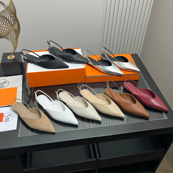 HM 26S Nicoletta Slingback Flats Leather 149117