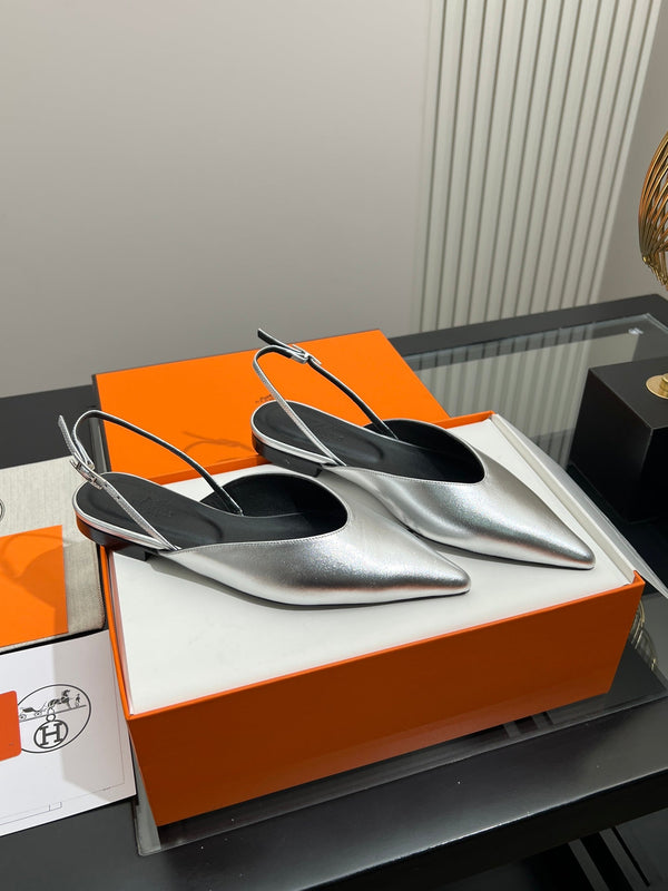 HM 26S Nicoletta Slingback Flats Leather 149117