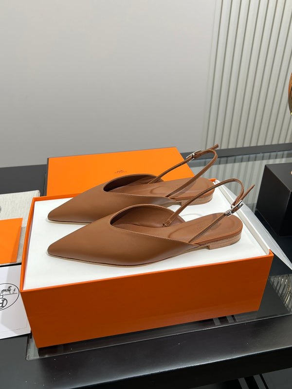 HM 26S Nicoletta Slingback Flats Leather 149117