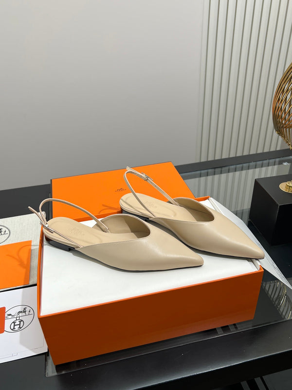 HM 26S Nicoletta Slingback Flats Leather 149117