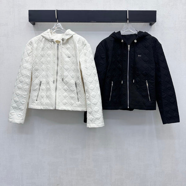 CD 26s Cannage Quilted Hooded Jacket Cotton 427540