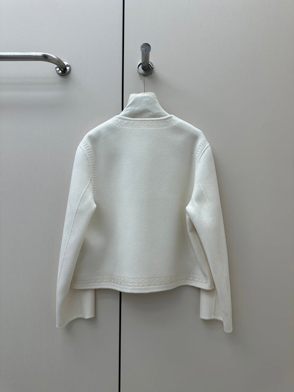 HM 26S Jacket Tonal Embroidery Wool Cashmere 435173