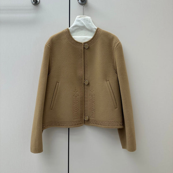 HM 26S Jacket Tonal Embroidery Wool Cashmere 435173