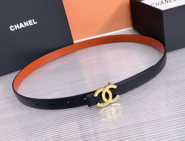 CC 26W Belt 2cm Double-Sided Calfskin 218291