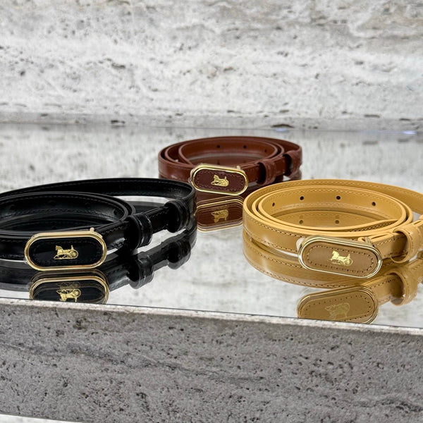 CE 26S Sulky Belt 13mm Oval Horse Carriage Buckle Taurillon Leather 218709