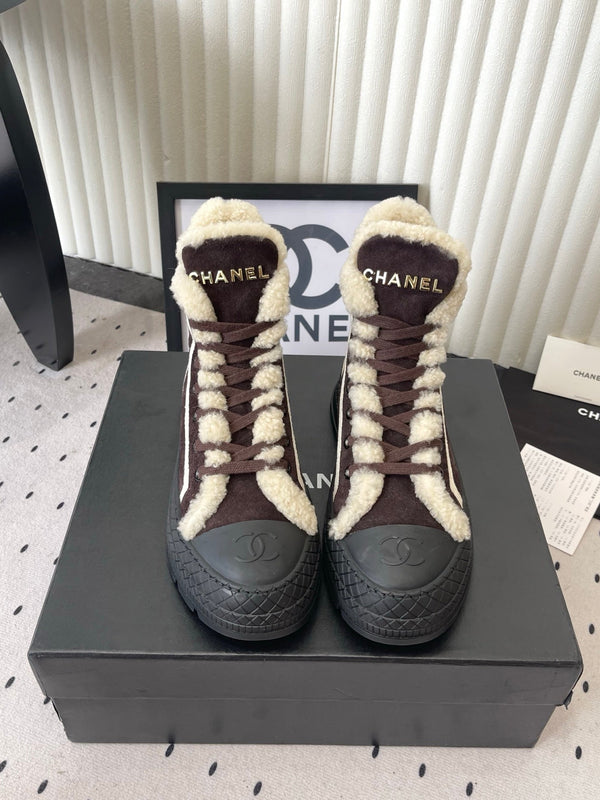 CC FW26 High-Top Sneakers Shearling 190035