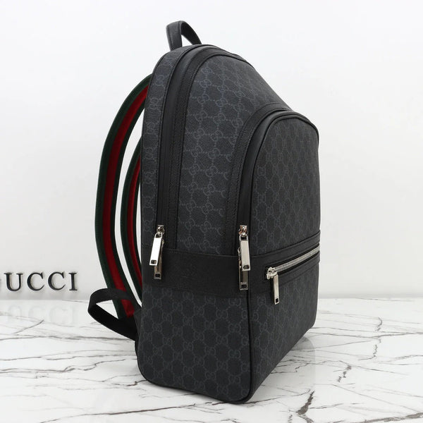 GG 2026 Essence Classic Backpack 44cm Black Canvas Leather