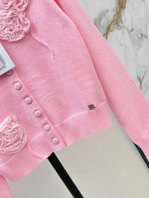 Chanel 2026 Square Knit Long-sleeved Top Wool 292169
