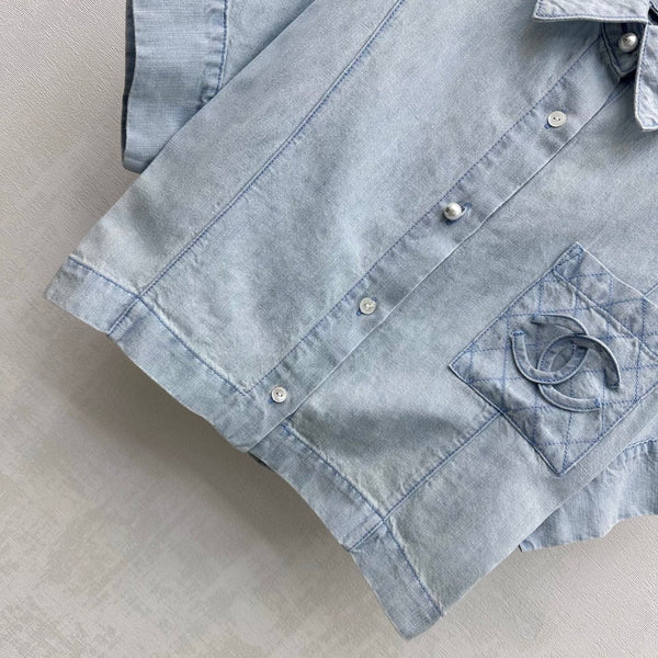 CC 2026 Demin Shirt Light Blue Cotton 636015