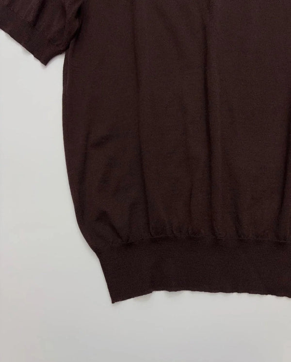 PRADA 25S SHORT-SLEEVE KNIT TURTLENECK 547