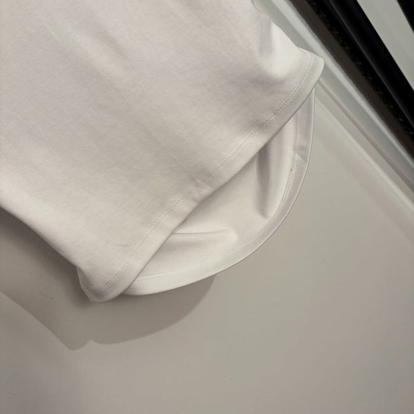 Chanel 2026 Elsa Princess Print Short-Sleeve T-Shirt White Cotton 150140