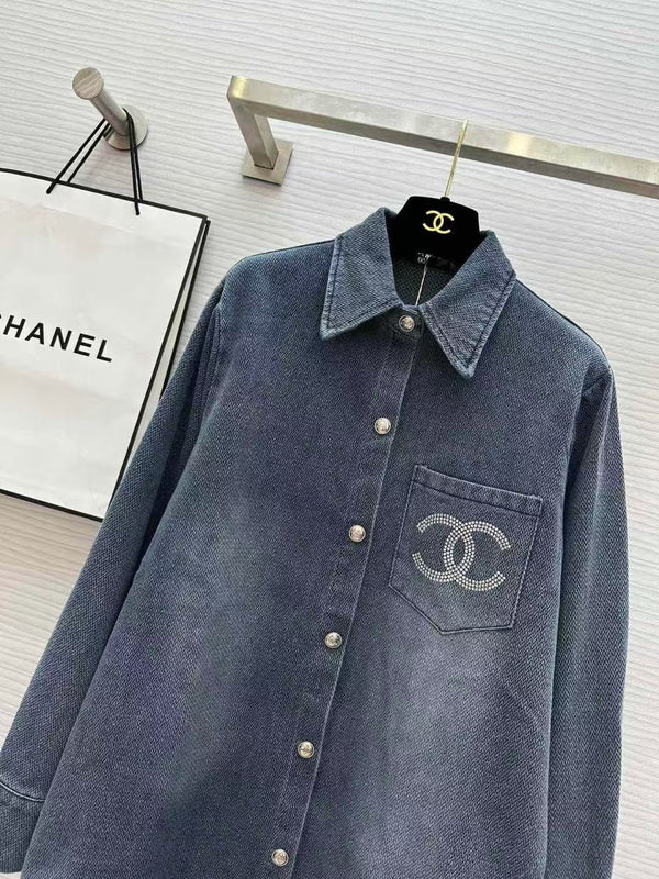 CC 2026 Denim Shirt Washed Blue Cotton