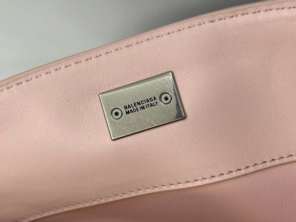 Balenciaga Small Bag 29 Light Pink Calfskin Sliver Hardware