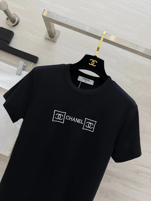 CC 2026 Embroidered Logo T-shirt Cotton 681375