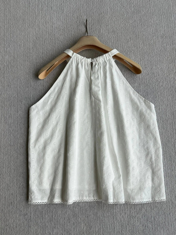 Miu 2026 Neck Top And Mid-Length Skirt Cotton 401251
