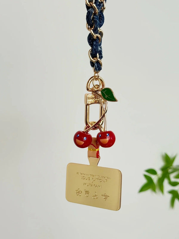 Louis Vuitton x Takashi Murakami Denim Cherry Charm