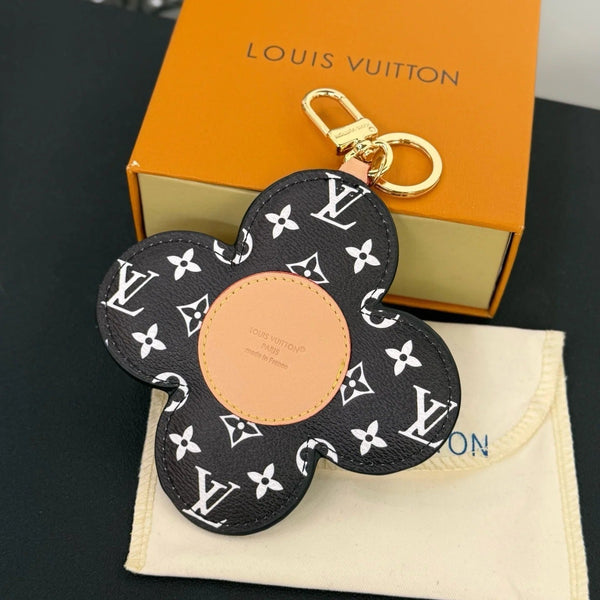 LV Vivienne Head Bag Charm in Monogram Black Canvas