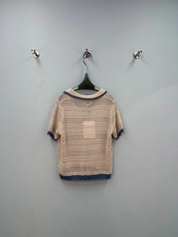 CC 2026 knitted sweater Beige Wool 632642