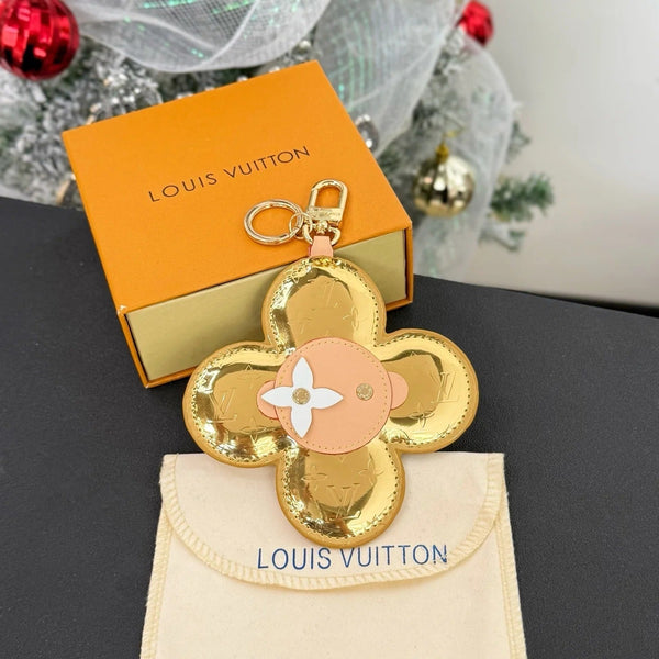LV Vivienne Head Monogram Mirror Gold Canvas Leather
