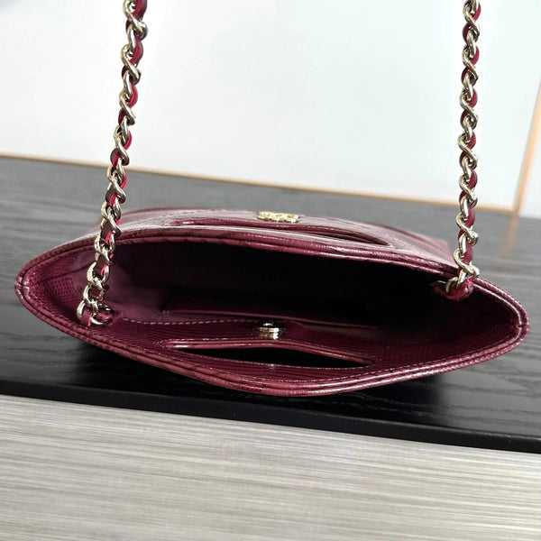CC 2026 Lizard-Embossed Nano Bag 20.5cm Calfskin