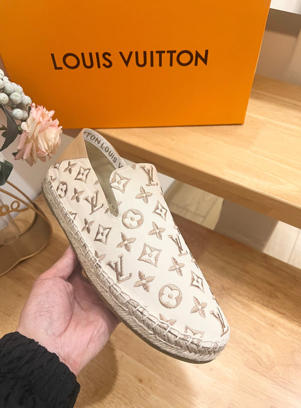 Bidart Slip-On Loafer Beige Monogram canvas 240631
