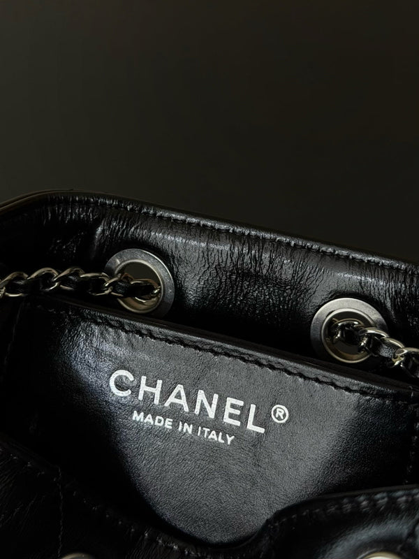 CC 26c Hobo Bag 22cm Black Lambskin SHW