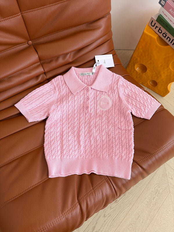 CD SS26 Dioramour Short-Sleeved Sweater Cashmere 348822