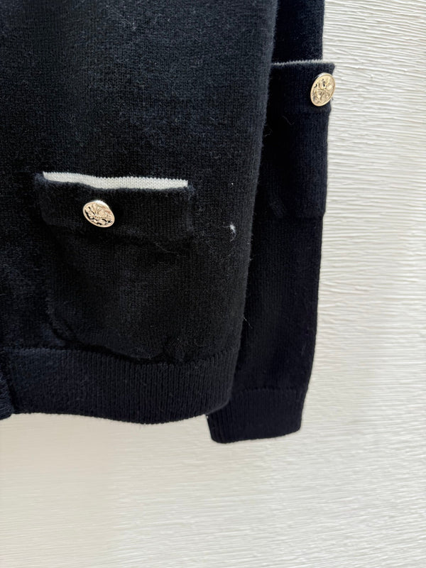 CC 25 Cardigan In Black Cashnere 286347