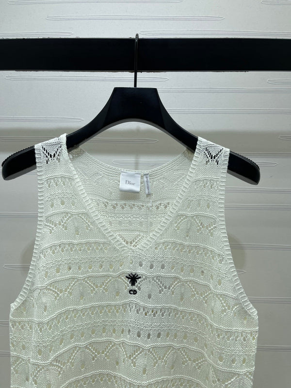 CD Knit Vest Dress Tencel 392669