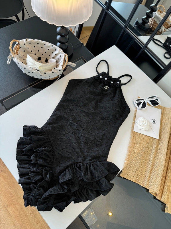 Chanel Bikini Black Cotton 185838