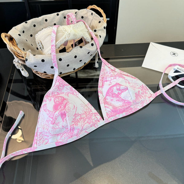 CD 26s Two-Piece Bikini Pink Colorful 201825