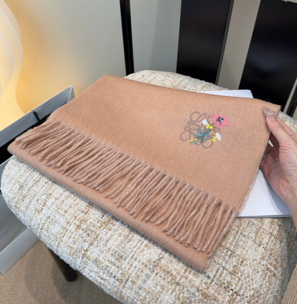 Loewe Scarf 180CM Dark Beige Cashmere 969473