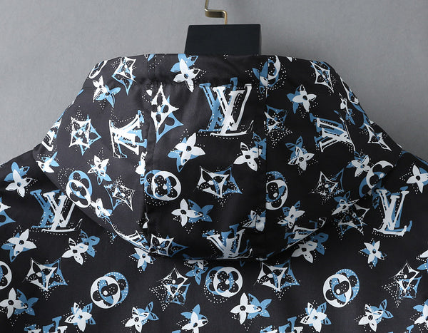 LV HOODED JACKET BLACK MONOGRAM 238982