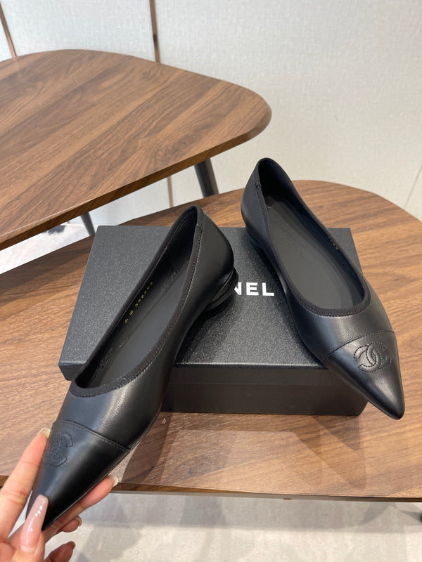 CC 26s Ballet Flats Black Lambskin 624238
