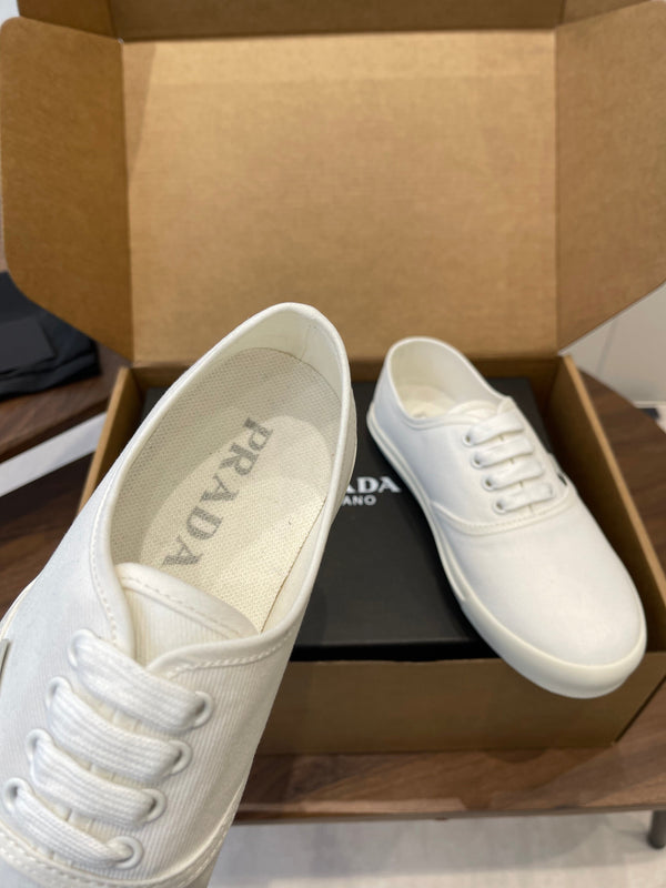 Prada 26ss Casual Shoes White Canvas 624431