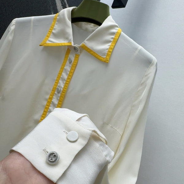Gucci 25 Shirt Ivory Viscose