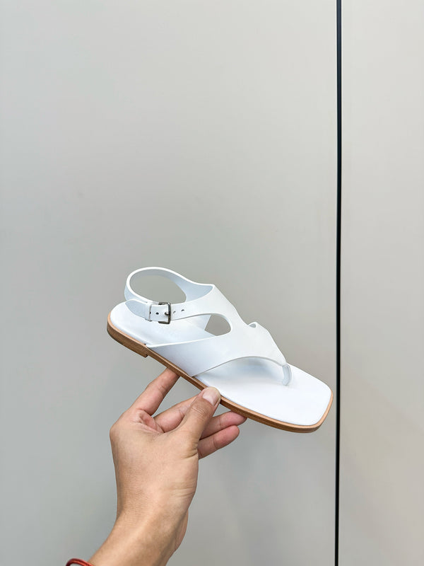 HM Karen Sandals White Calfskin 369789