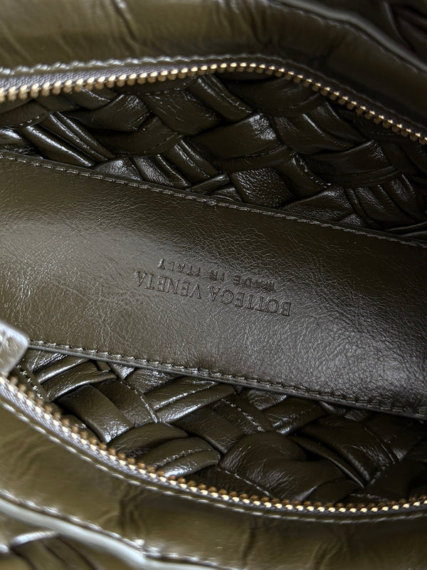 BV Kalimero chacha Bag 28.5cm Olive Leather