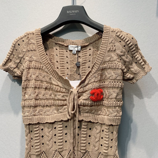 CC 26s Cable Sweater with Ruffles Knit 406279