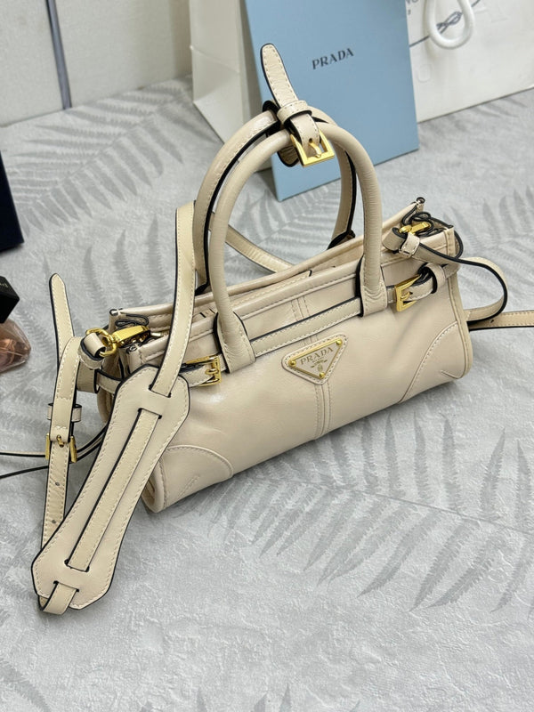 Pra Bonnie Bag 24cm Khaki Leather 293961