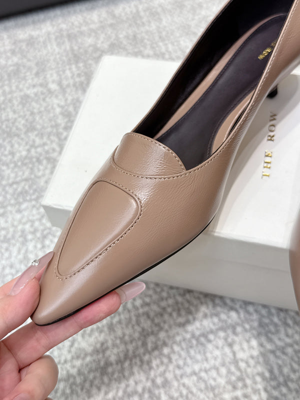 The Row Viv Kitten Pumps 3.5cm Light Brown Sheepskin 451300