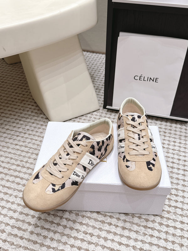 CD Ribbon Sneaker Khaki Canvas Suede 930296