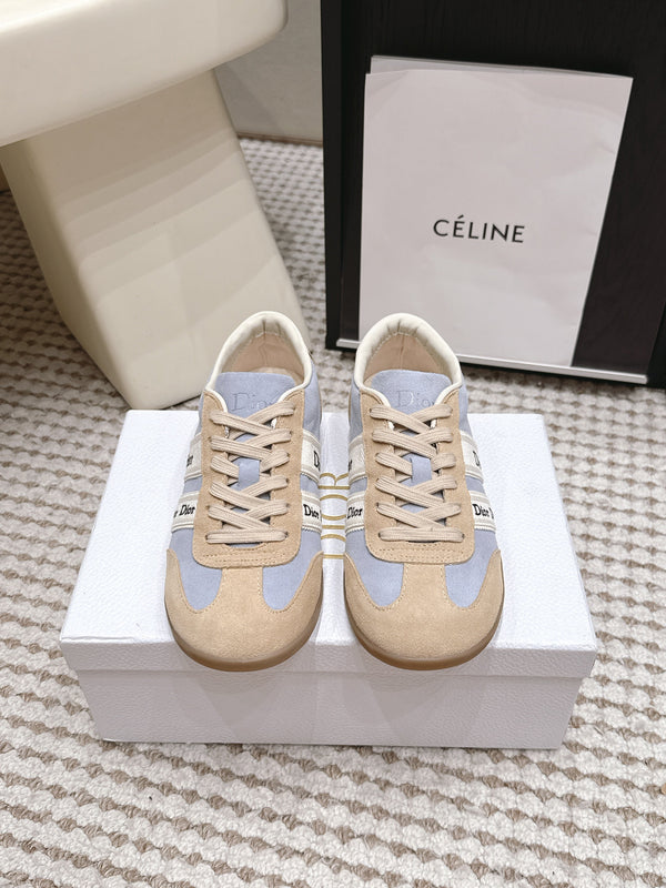 CD Ribbon Sneaker Blue Khaki Suede 930300