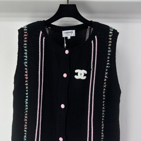CC 26C Knitted Vest Black 349046