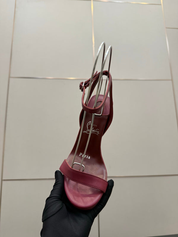 CL Miss Z Sandal 12cm Burgundy Cowhide 828154